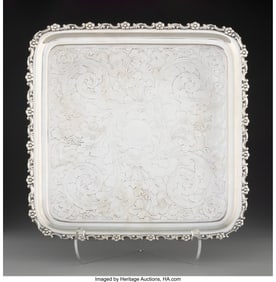 74293: A Tiffany & Co. Silver-Plated Serving Tray, New