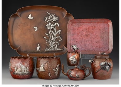 74298: A Collection of Seven Gorham Mfg. Co. Copper and