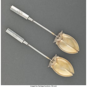 74309: Two Gorham Mfg. Co. Isis Pattern Partial Gilt Si