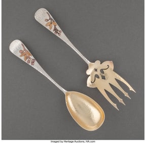 74311: A Two-Piece Whiting Mfg. Co. Silver and Mixed Me