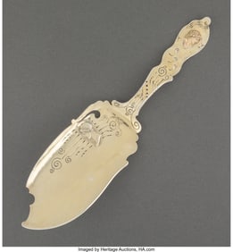 74315: A George W. Shiebler Silver and 14K Gold Dessert