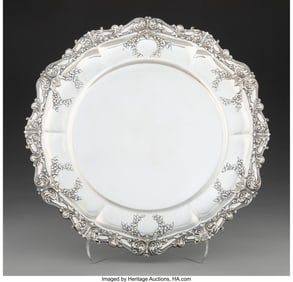74323: A Black, Starr & Frost Silver Platter, New York,