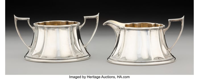 74325: A Set of William B. Durgin Co. Partial Gilt Silv