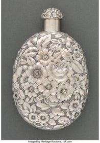 74329: A George W. Shiebler Chased Repoussé Silver Fla