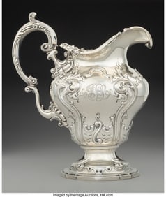 74332: An American Silver Water Pitcher, 20th century M