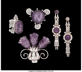 74353: A Collection of Five William Spratling Silver &