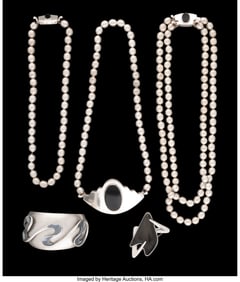 74365: A Five-Piece Collection of Sigi Pineda Silver &