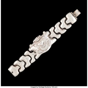 74374: A Matilde Poulat Silver Bracelet, Mexico City, m