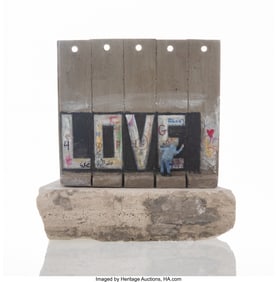 42017&colon; After Banksy Love Souvenir Wall Section&comma; 2017 Pa