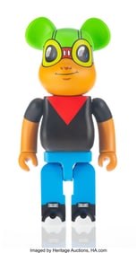 42023&colon; BE&commat;RBRICK X Hebru Brantley Flyboy 400&percnt;&comma; 2019 Pai