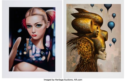 42061&colon; Sas Christian &lpar;20th Century&rpar; Untitled &lpar;two works