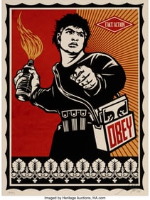 42110&colon; Shepard Fairey &lpar;b&period; 1970&rpar; Molotov Man&comma; 2006 Scree
