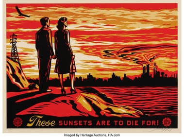 42114&colon; Shepard Fairey &lpar;b&period; 1970&rpar; Sunsets to Die For&comma; 200