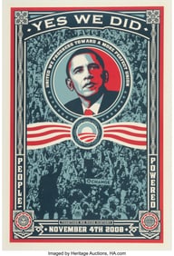 42115&colon; Shepard Fairey &lpar;b&period; 1970&rpar; Yes We Did&comma; 2008 Offset