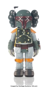 42209&colon; KAWS X Lucasfilm Boba Fett&comma; 2013 Painted cast vi
