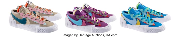 42215&colon; KAWS X Nike X Sacai X Blazer Low Purple Dusk&semi; Ne