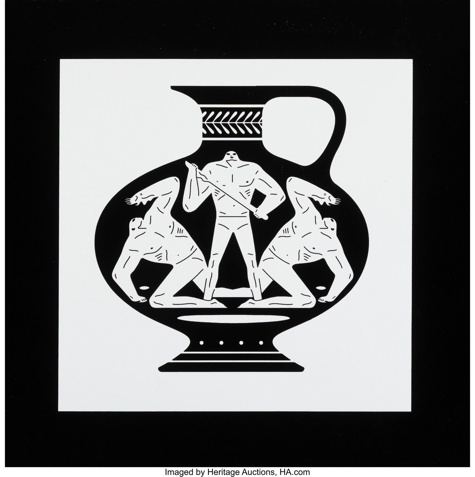 Cleon Peterson (b. 1973) End of Empire Aryballos: Cleon Peterson (b. 1973) End of Empire Aryballos, 2018 Screenprint on wove paper 16 x 16 inches (40.6 x 40.6 cm) (sheet) Ed. 12/150
