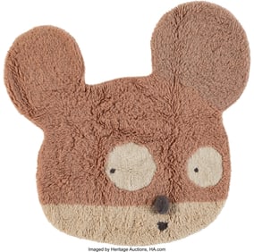 42302&colon; Edgar Plans &lpar;b&period; 1977&rpar; Miss Mighty Mouse Rug&comma; 202