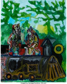 42304&colon; Nate Plotkin &lpar;b&period; 1986&rpar; Train&comma; 2017 Acrylic on ca