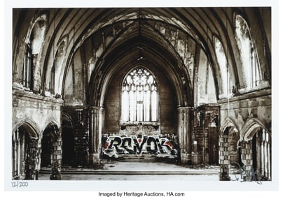 42313&colon; Revok &lpar;b&period; 1977&rpar; Sacrilege&comma; 2012 Giclée print in