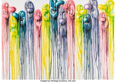 42323&colon; Kenny Scharf &lpar;b&period; 1958&rpar; Sloppy Melt&comma; 2018 Lithogr