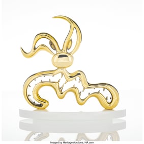 42325&colon; Kenny Scharf &lpar;b&period; 1958&rpar; Scary Guy &lpar;Gold&rpar;&comma; 2022 Ca