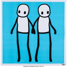 42338&colon; Stik &lpar;b&period; 1979&rpar; Holding Hands &lpar;Blue&rpar;&comma; 2020 Offset