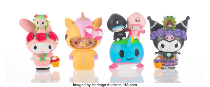 42344&colon; Tokidoki X Sanrio Group of Four Hello Kitty and 