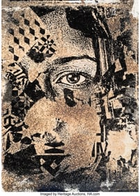 42356&colon; Vhils &lpar;b&period; 1987&rpar; Caustic&comma; 2018 Screenprint in col