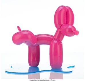 42367&colon; Whatshisname &lpar;b&period; 1982&rpar; Peeing Balloon Dog &lpar;Pink 