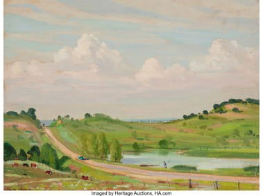 75033: Olin Travis (American, 1888-1975) Lake on Ledbet