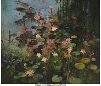 75042: John Alexander (American, b. 1945) Pink Dawn Oil