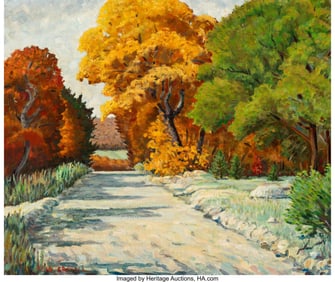 75055: Reid Kendrick Crowell (American, 1911-1991) Road