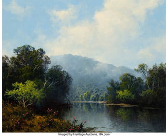 75074: A.D. Greer (American, 1904-1998) Along the River