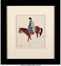 70001: Harrison Begay (Navajo, 1917-2012)  Untitled  go