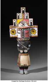 70002: A Hopi Cottonwood Katsina Doll  Representing Hem