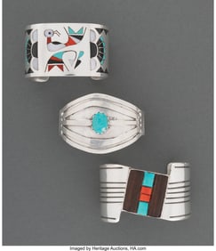 70017: Three Southwest Bracelets  c. 1980 - 2000  one s