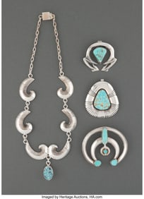 70035: Four Navajo-Style Jewelry Items  c. 2000 - 2010