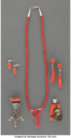 70038: Five Southwest Jewelry Items  c. 2000  including