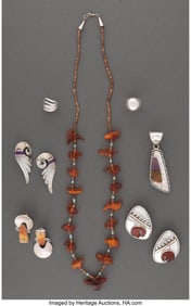 70059: Seven Southwest Jewelry Items  c. 2000  includin