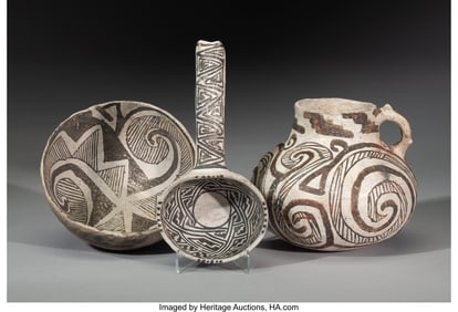 70072: Three Anasazi Black-on-White Vessels  c. 1150 -