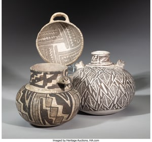 70074: Three Anasazi Black-on-White Vessels  c. 1150 -