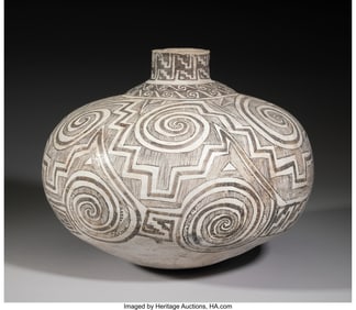 70076: A Tularosa Black-on-White Storage Jar  c. 1000 -