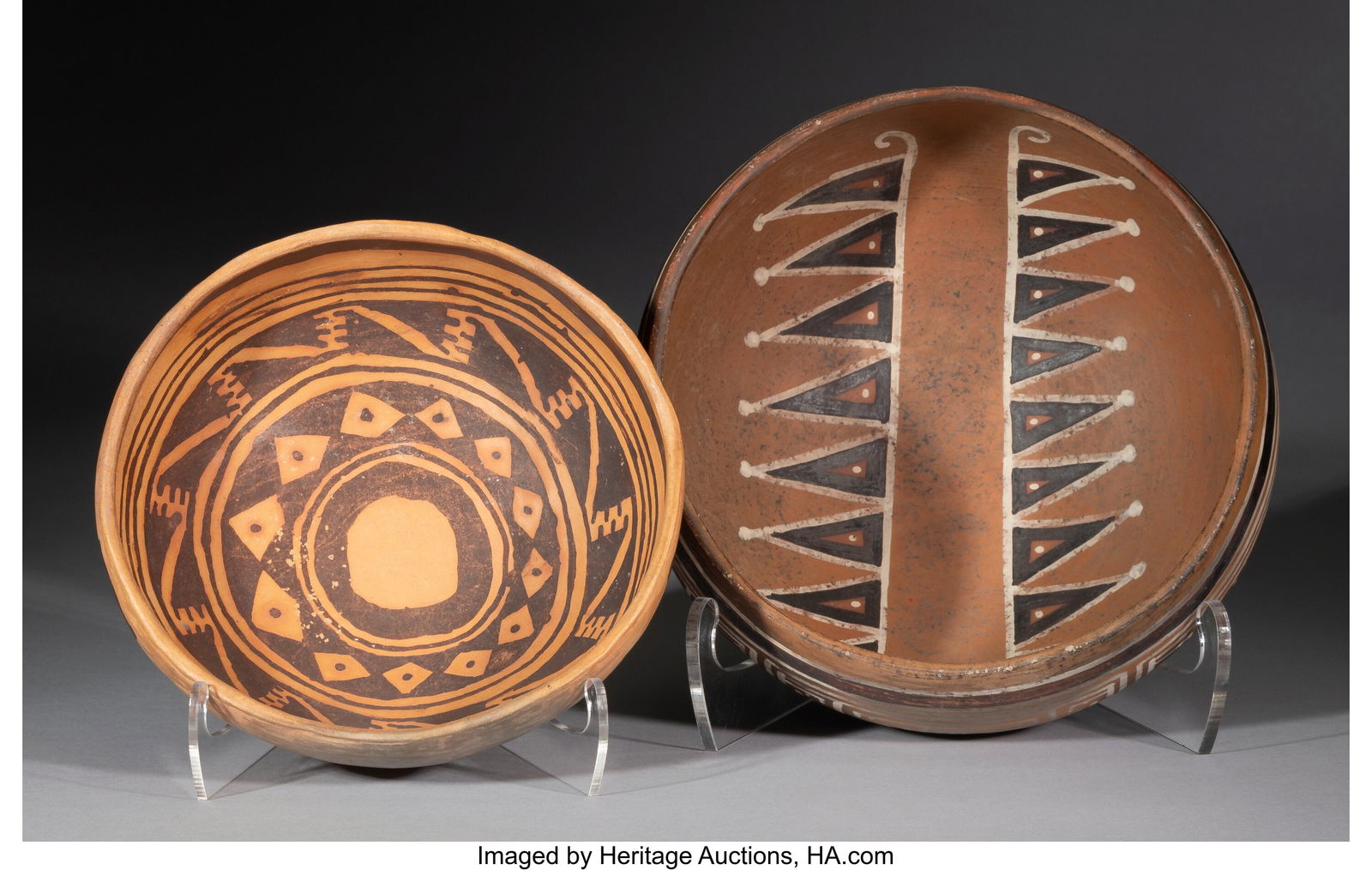Two Anasazi Yellow / Redware Bowls  c. 1150 - 13 (1 of 3)