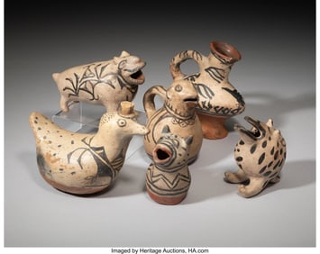 70093: Six Southwest Pottery Vessels  c. 1882 - 1920  i