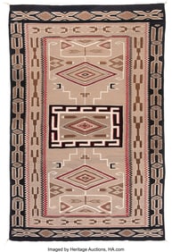 70102: A Contemporary Navajo Regional Rug  Teec Nos Pos