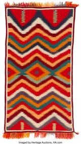 70108: A Navajo Germantown Weaving  c. 1890  commercial