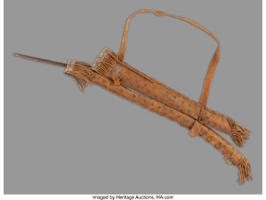 70150: A Southern Plains Painted Hide Bowcase and Quive