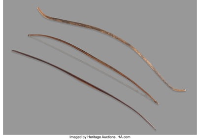 70154: Three Plains / California Bows  c. 1875  wood, p