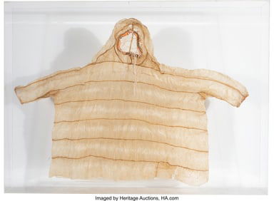 70185: An Alaskan Eskimo Gut Skin Parka  c. 1910  gut s